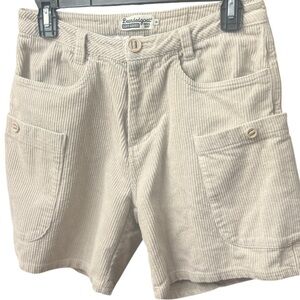Bearded Goat Moor Corduroy Cream Shorts size 28